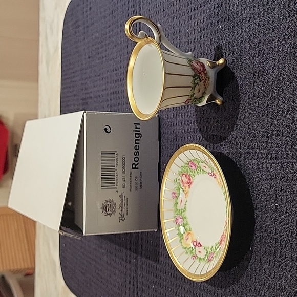 Weimar Footed Demitasse cup w Saucer - Picture 1 of 6